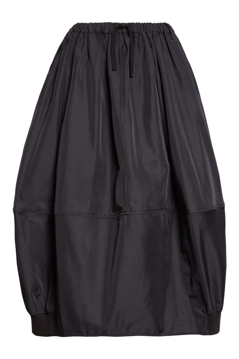 Maxi Bomber Skirt, Main, color, BLACK