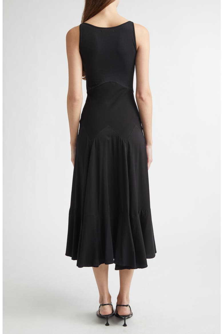 Dammit Janet Bias Cut Jersey Dress, Alternate, color, BLACK