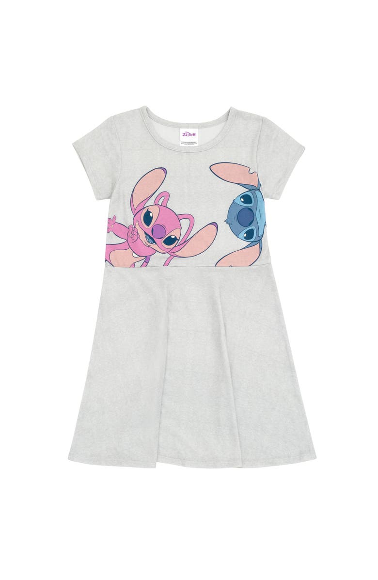 Disney Lilo & Stitch 2-Piece Skater Dress Set, Alternate, color, Stitch Angel Blue Gray