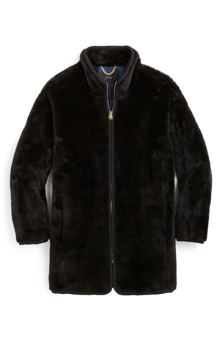 J.Crew Zip-Up Teddy Coat, Alternate, color,