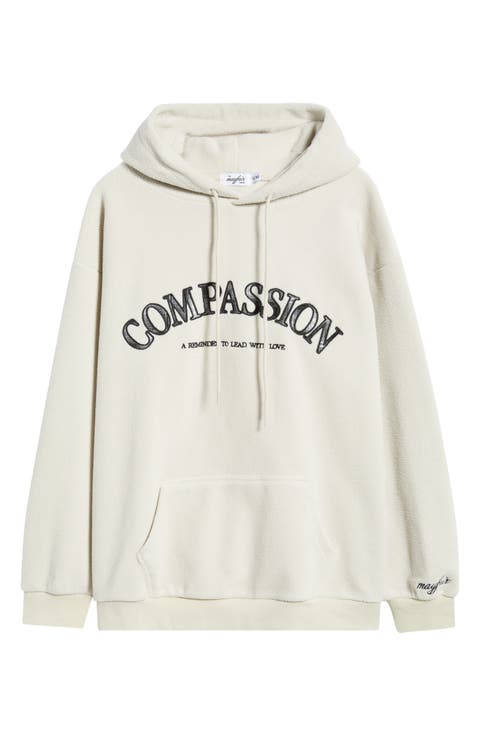 Relaxed Compassion Embroidered Hoodie