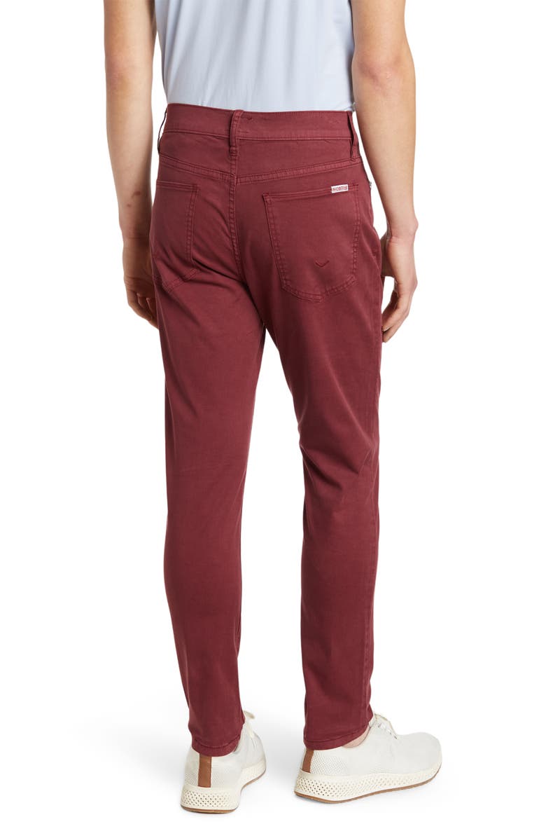 Hudson Jeans Hudson Ace Skinny Jeans, Alternate, color, Burgundy