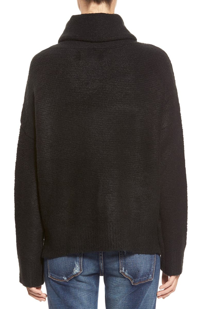 J.O.A. Boxy Turtleneck Sweater, Alternate, color, 