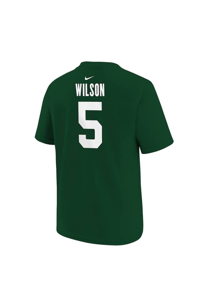 Youth Nike Garrett Wilson Green New York Jets Player Name & Number T-Shirt, Alternate, color, Green