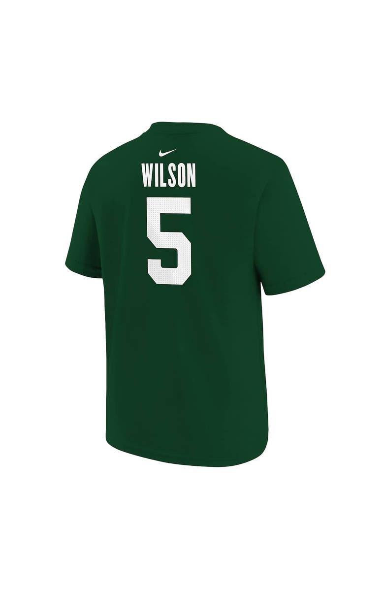 Nike Youth Nike Garrett Wilson Green New York Jets Player Name & Number T-Shirt, Alternate, color, Green
