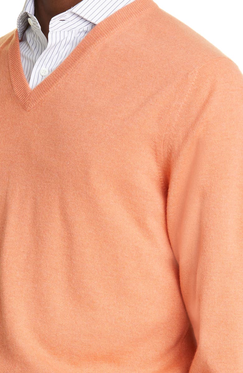 Brunello Cucinelli V-Neck Cashmere Sweater, Alternate, color,