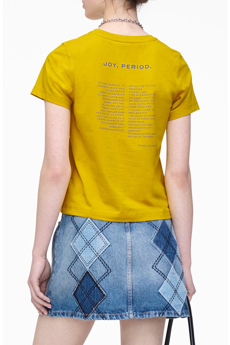Joy, Period Slim Cut Graphic T-Shirt, Alternate, color, JOY YELLOW