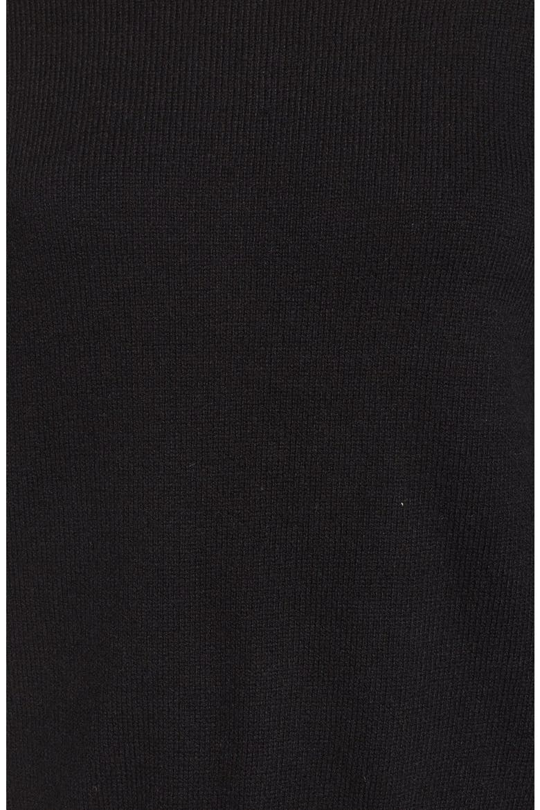 Asymmetrical Hem Sweater, Alternate, color, BLACK