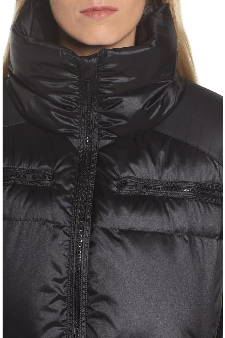 Reversible Puffer Jacket, Alternate, color, BLACK/ CHARCOAL HEATHER