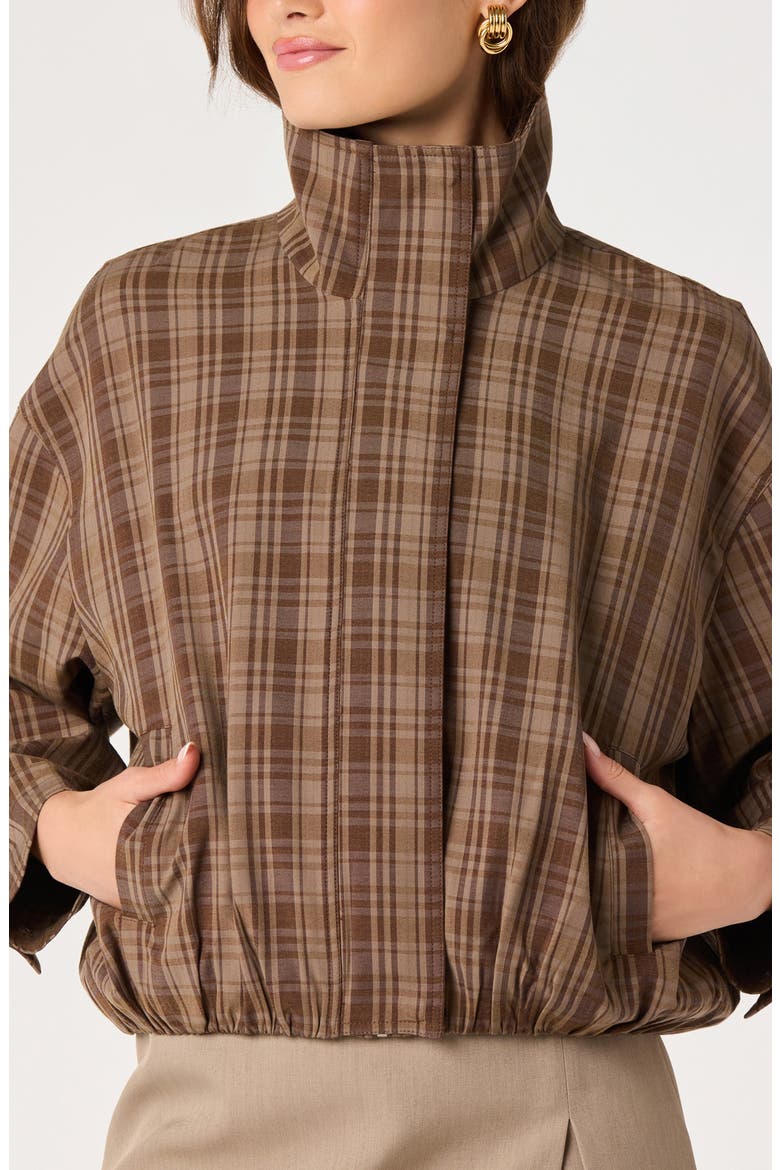 Cooper Plaid Jacket, Alternate, color, BROWN PLAID