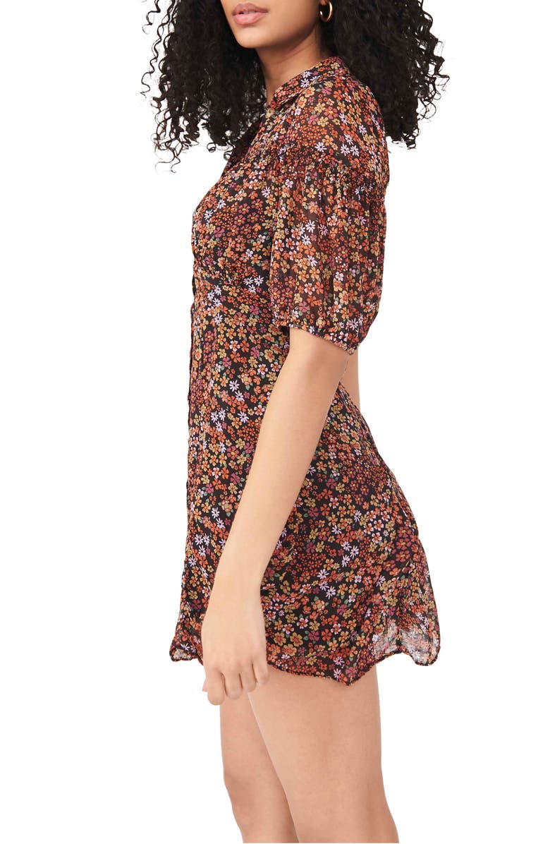 Free People Bonnie Floral Print Minidress, Alternate, color, 