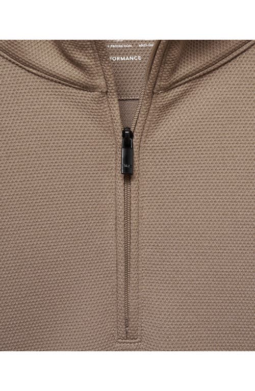 Mango Antiodor Half Zip Performance Sweatshirt In Mink Grey