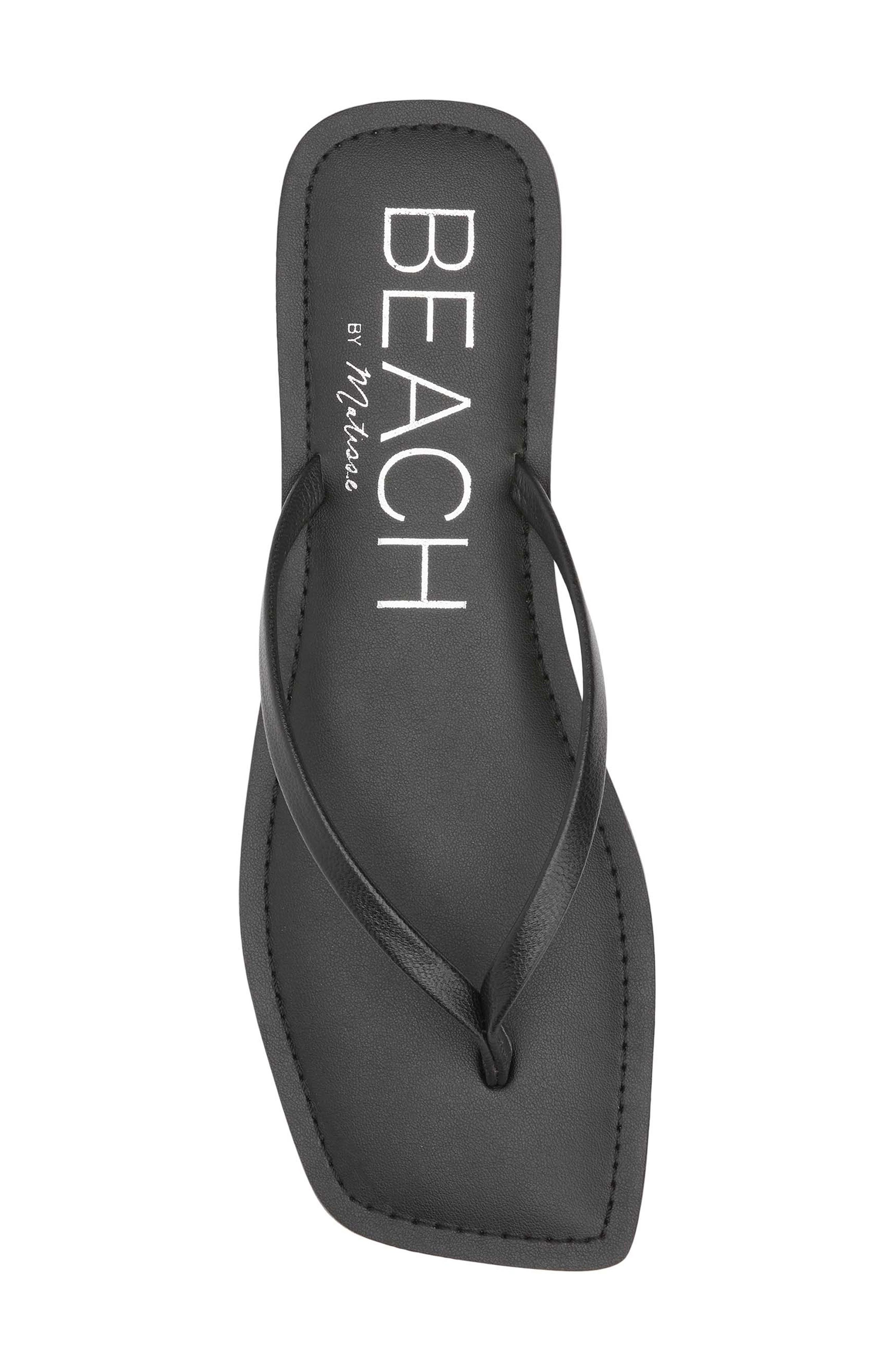 BEACH BY MATISSE Bungalow Flip Flop, Alternate, color, Black