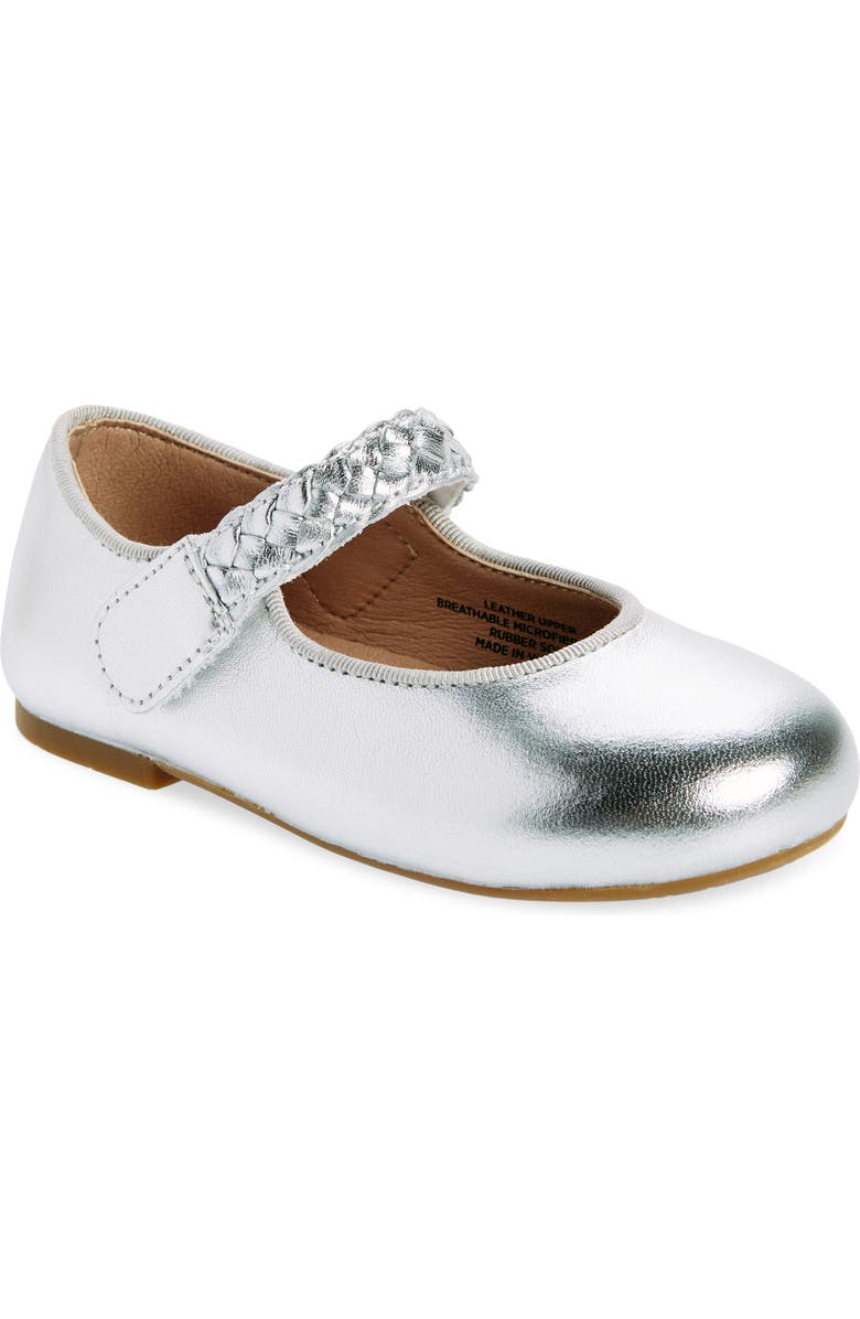 OLD SOLES Kids' Lady Plat Mary Jane, Main, color, Silver / Gum Sole