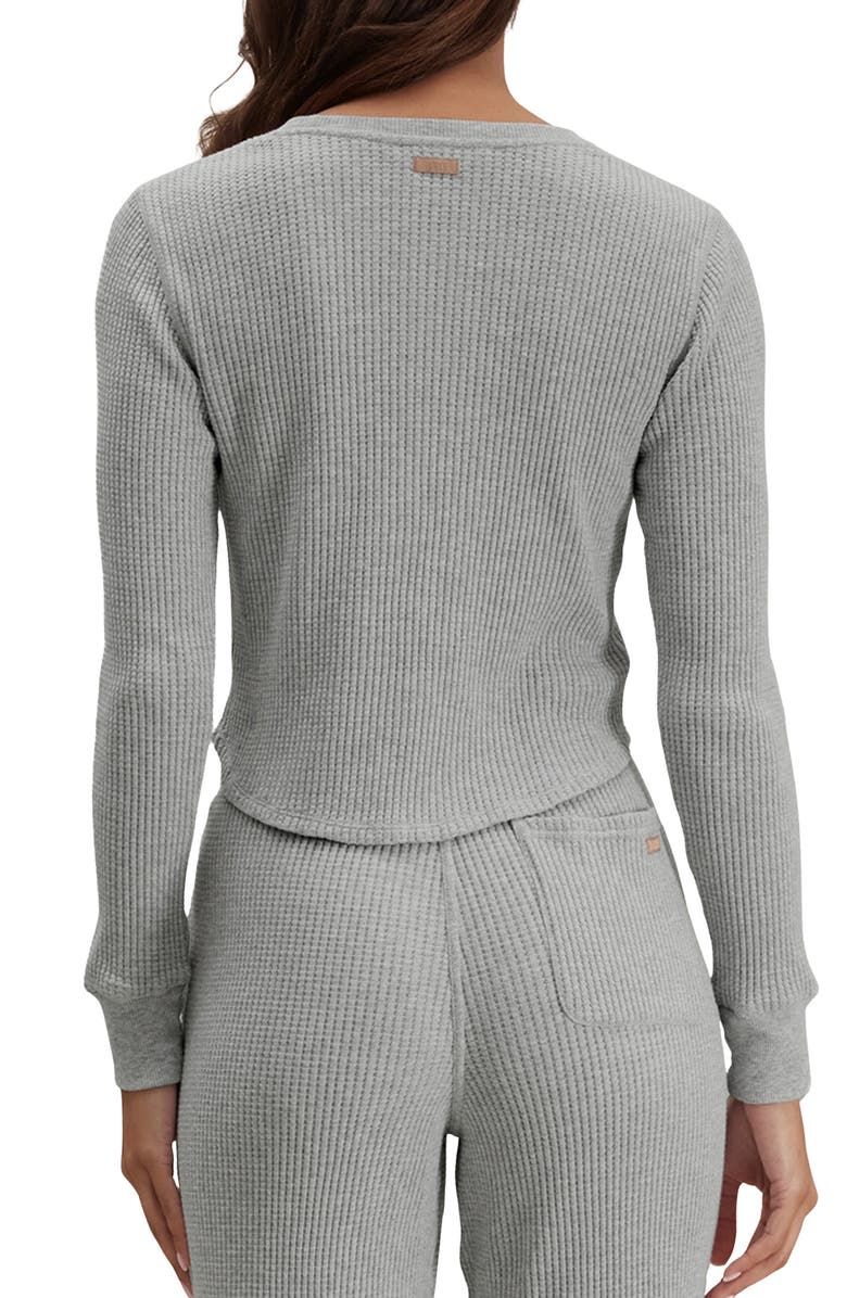 Lunya Waffle Soft Crewneck Top, Alternate, color, Moonlit Grey Heather