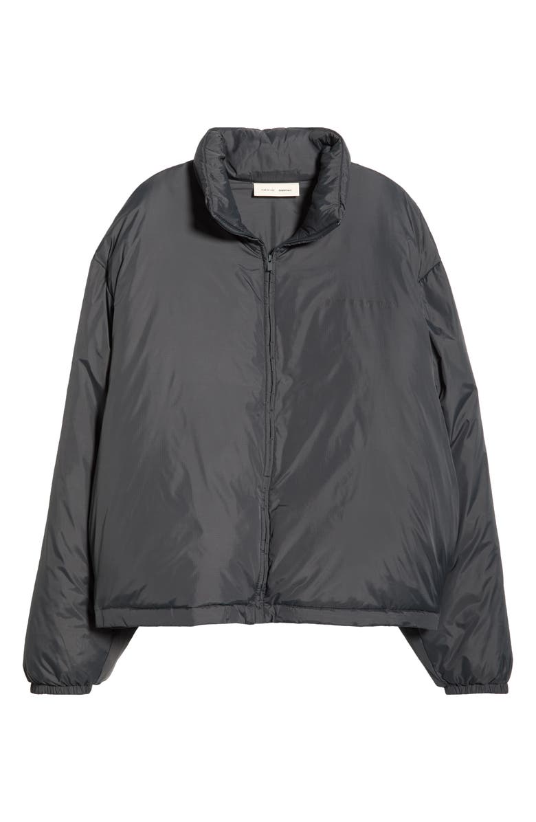 Fear of God Essentials Puffer Jacket, Main, color, Iron Grey