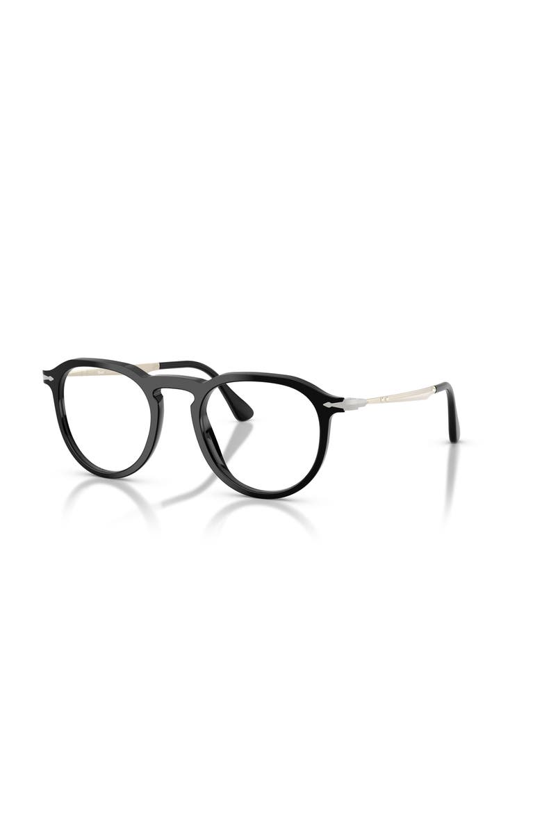 Persol 49mm Rectangle optical glasses, Main, color, Black