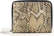 AllSaints Lena Hex Leather Zip Wallet