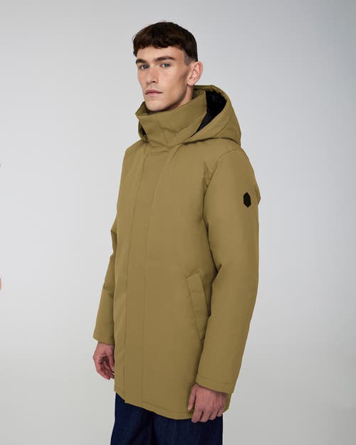 Quartz Co. Labrador | Hooded Down Winter Jacket In Khaki
