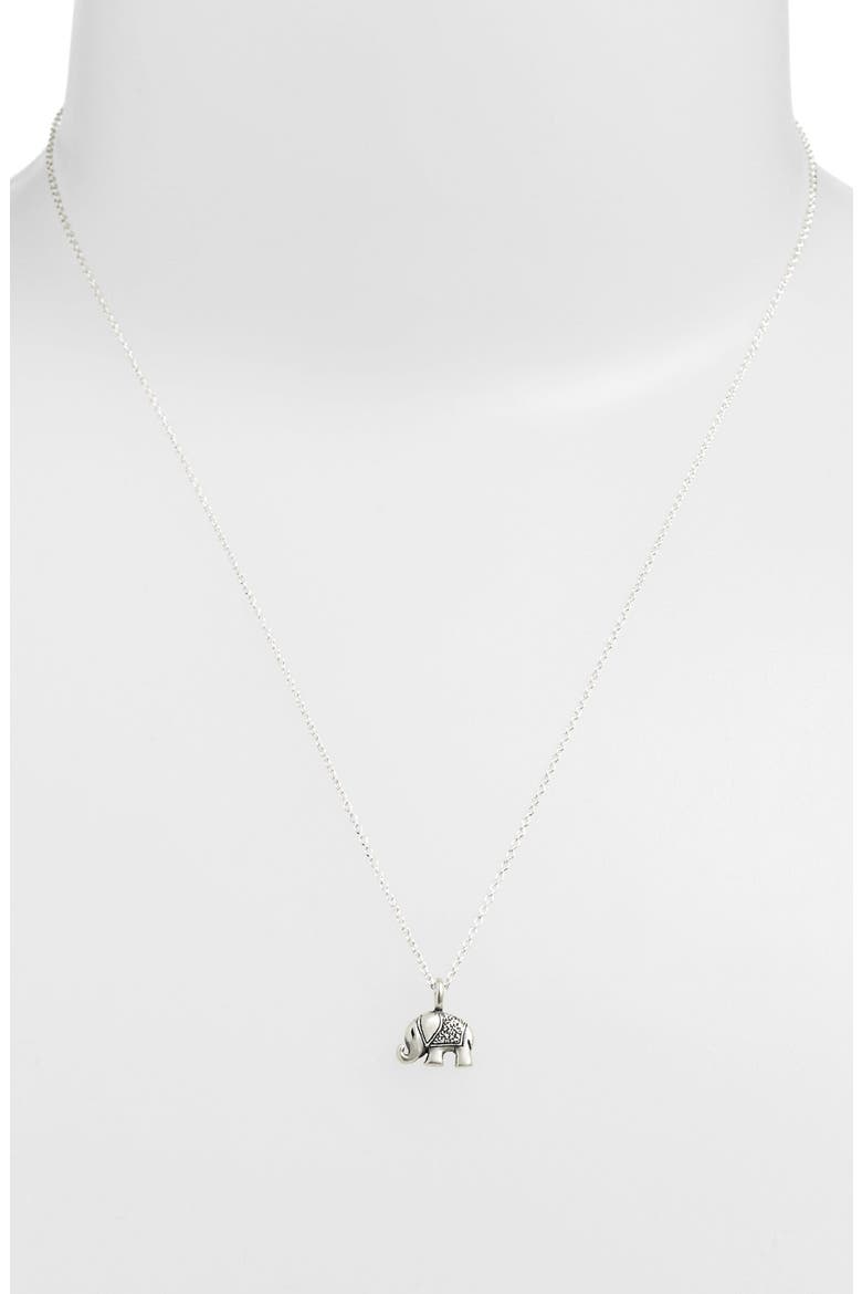 'Reminder - Strength' Pendant Necklace, Alternate, color, SILVER