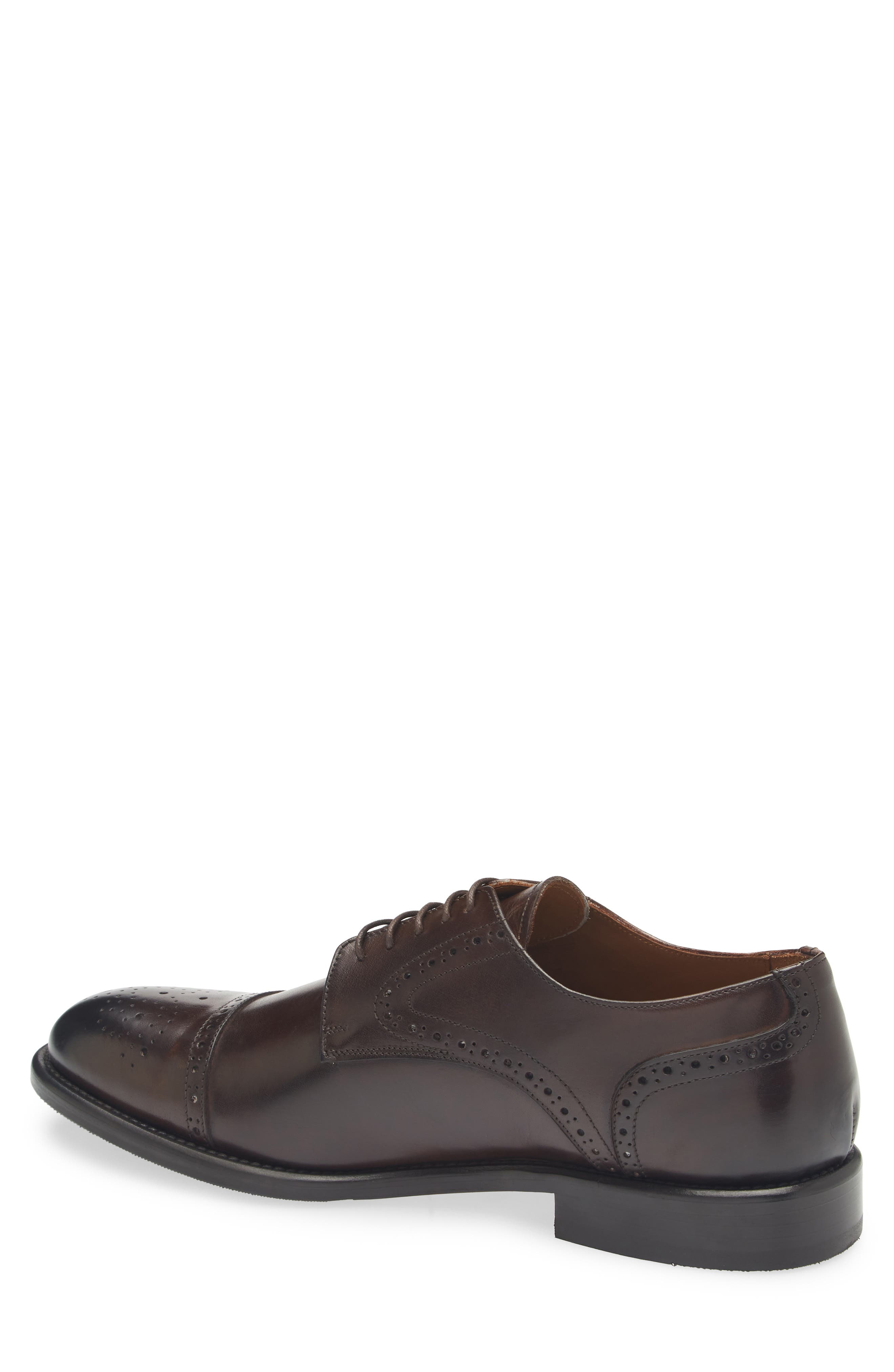 Nordstrom Italian Collection Sorrento Cap Toe Derby, Alternate, color, Brown Hickory Leather