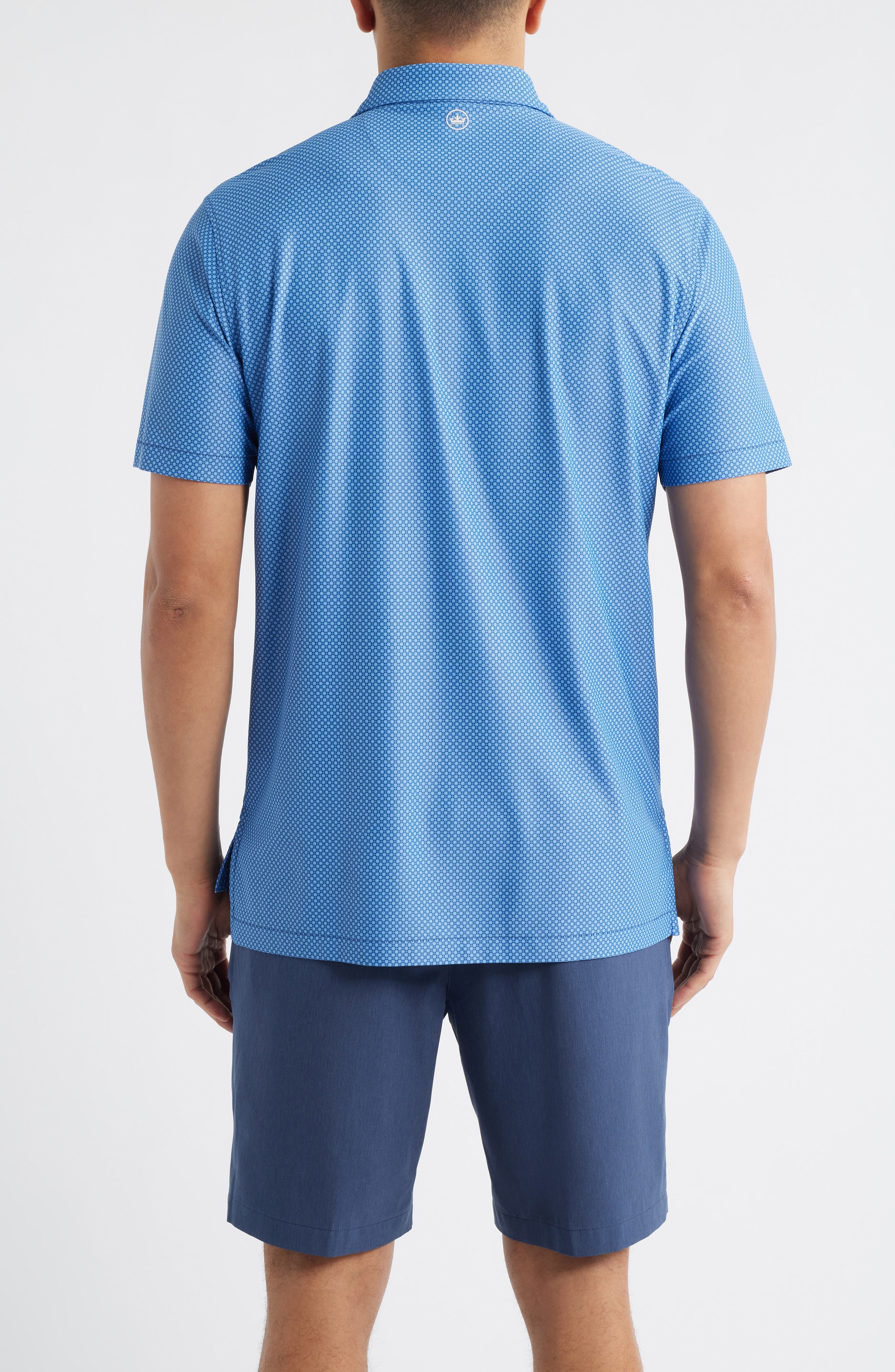 Grand Microprint Performance Pique Golf Polo - image 2