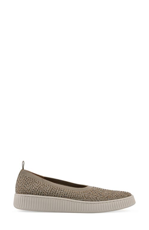 Cliffs By White Mountain Digs Slip-on Sneaker In Gold Fabric