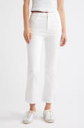 Tractr Raw Hem Flare Leg Jeans