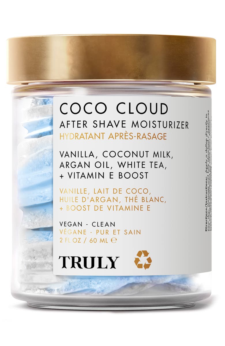 TRULY BEAUTY Coco Cloud After Shave Moisturizer, Main, color,