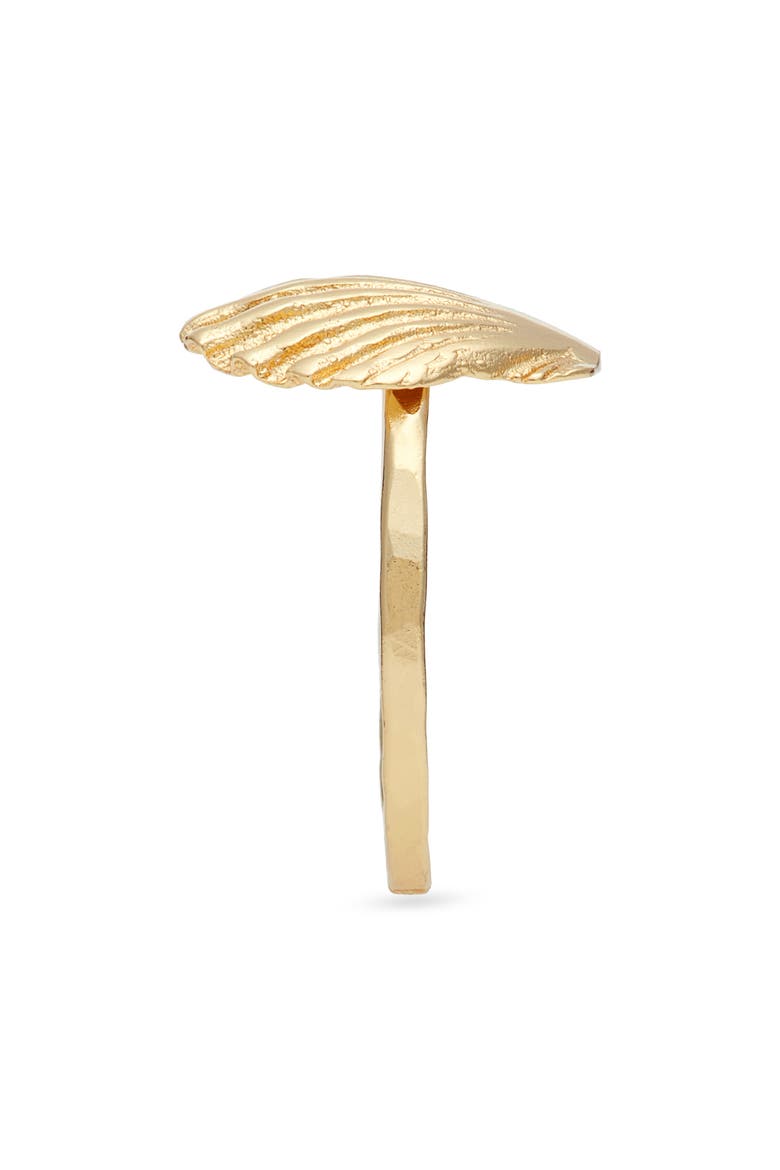 Golden Sunrise Shell Ring, Alternate, color, GOLD