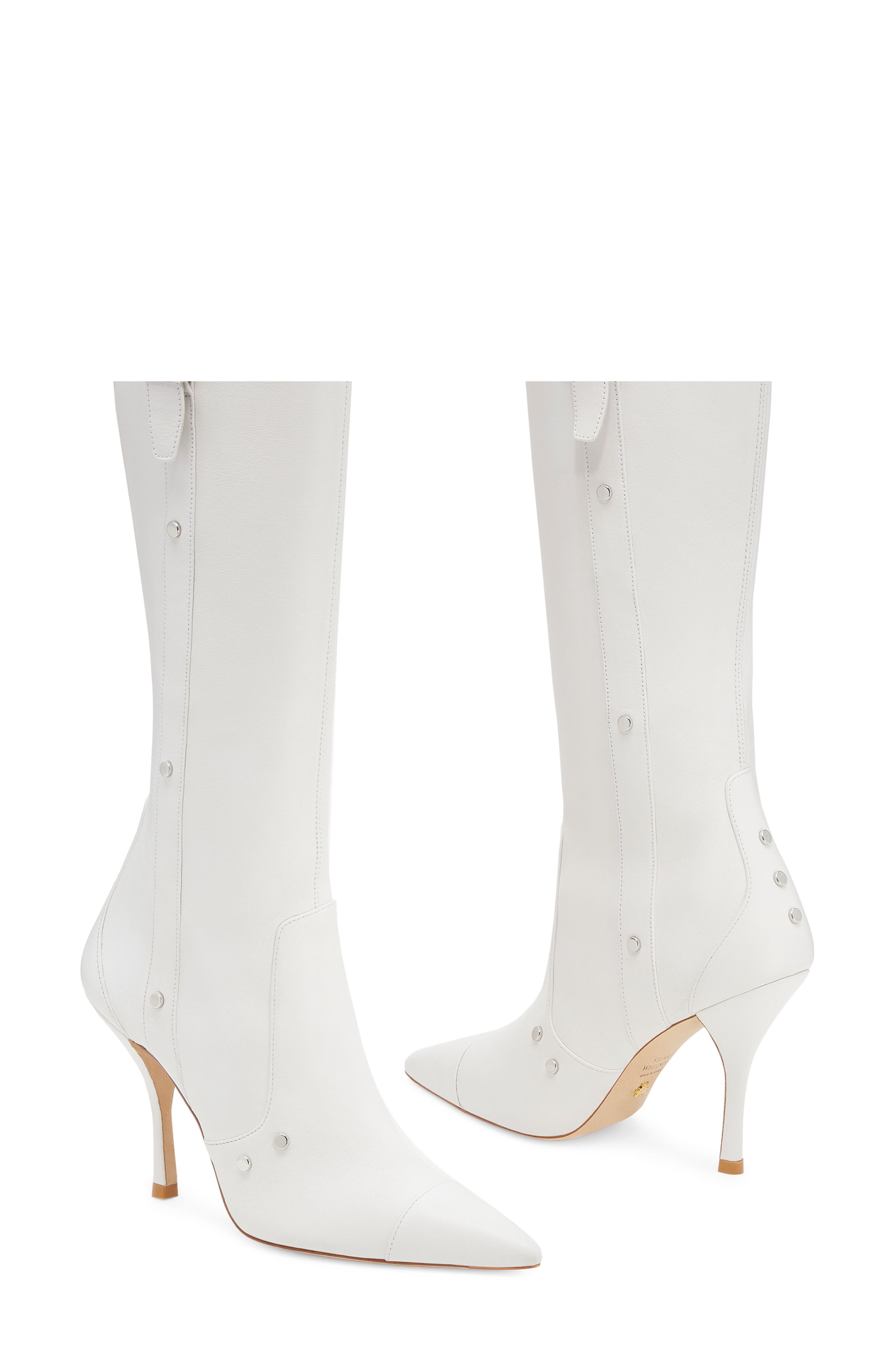 Ultrastuart Maverick 100 Stretch Thigh High Boot, Alternate, color, WHITE.