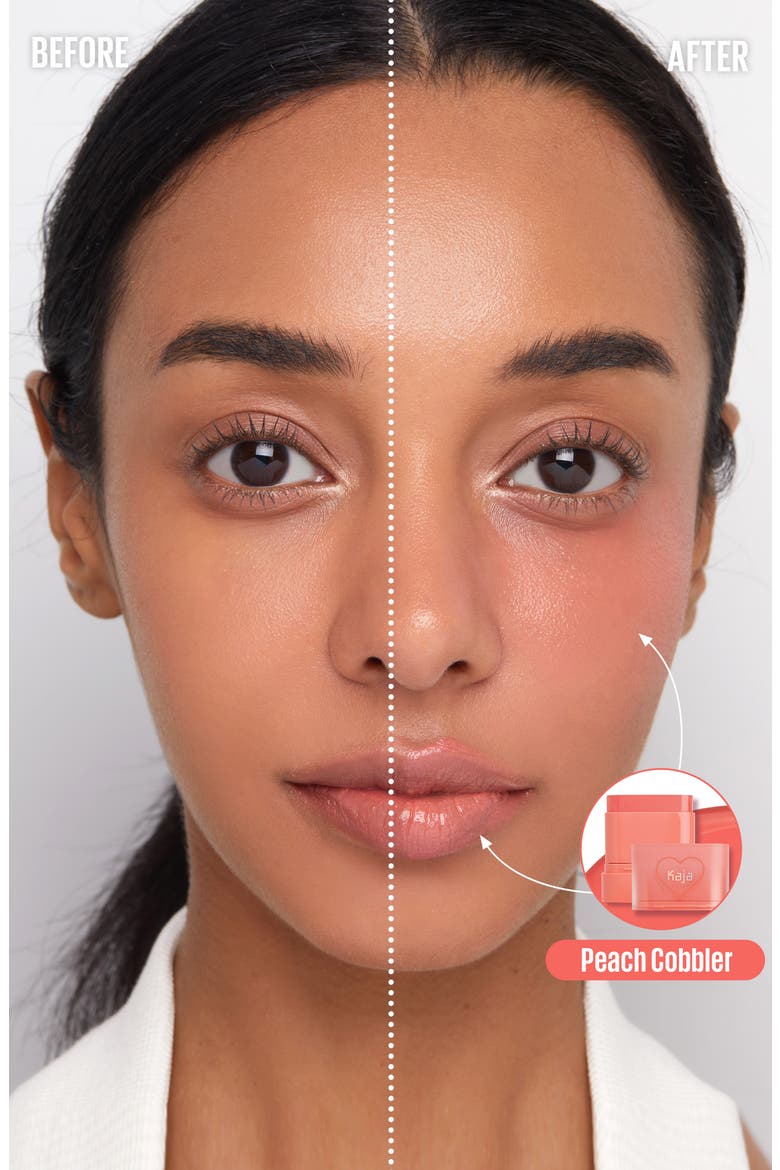 Dewy Bar Blush & Lip Balm, Alternate, color, PEACH COBBLER