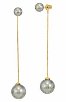 Shell Pearl Drop Earrings