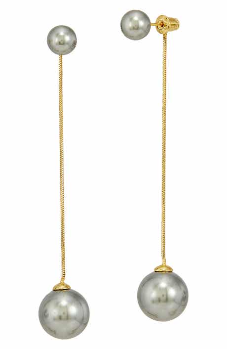 Shell Pearl Drop Earrings