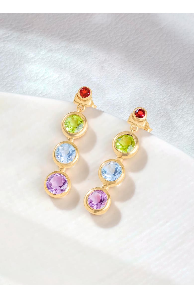 YS GEMS Gemstone Drop Earrings, Alternate, color, Green