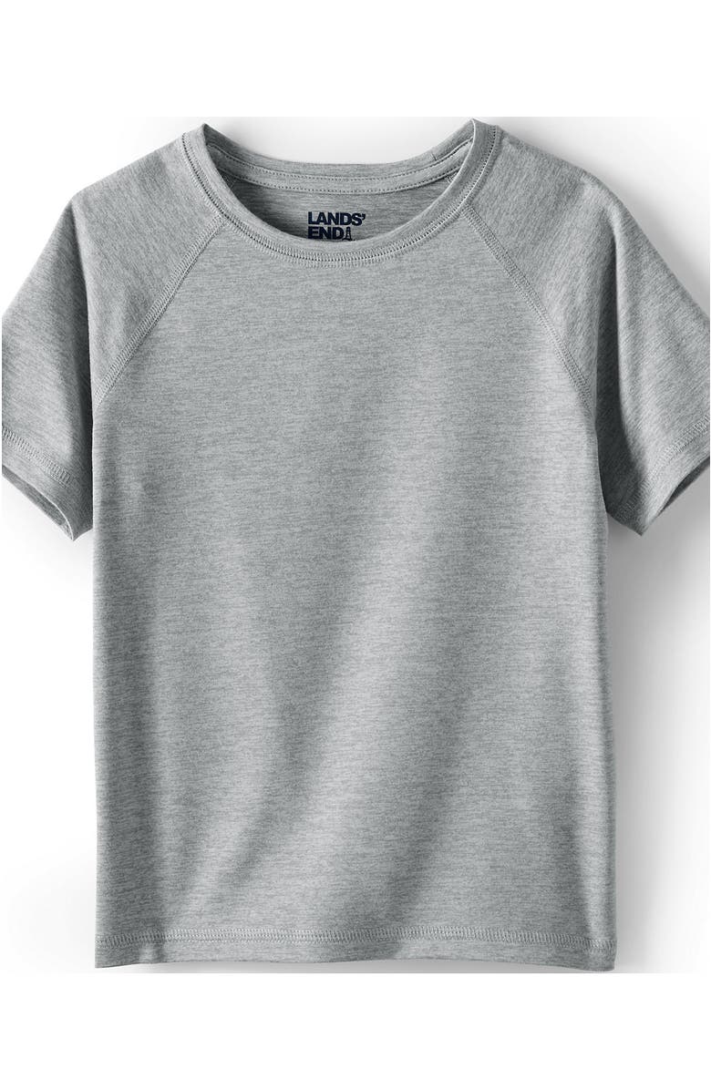 Lands' End School Uniform Kids Short Sleeve Active Tee, Alternate, color, Gray Heather