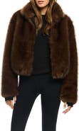 SAM. Bowie Short Faux Fur Bomber Jacket