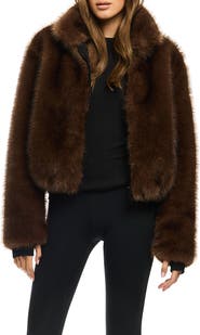 SAM. Bowie Short Faux Fur Bomber Jacket