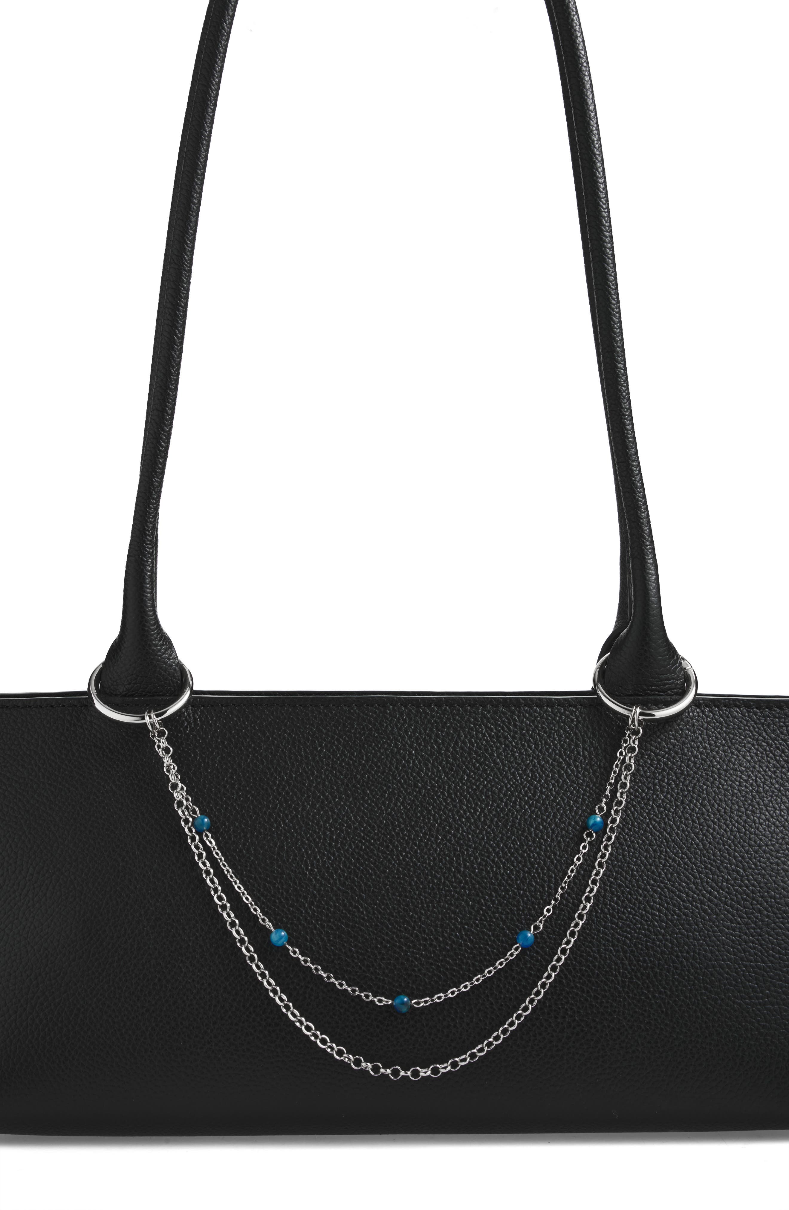 Chelsea28 Swag Chain Bag Charm, Alternate, color, Silver