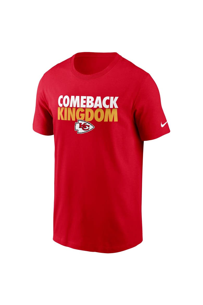Men's Nike Red Kansas City Chiefs Hometown Collection Comeback T-Shirt, Alternate, color, Red