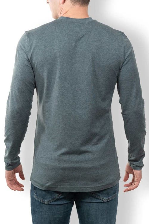 Baja Llama The Boring Henley In Dark Grey