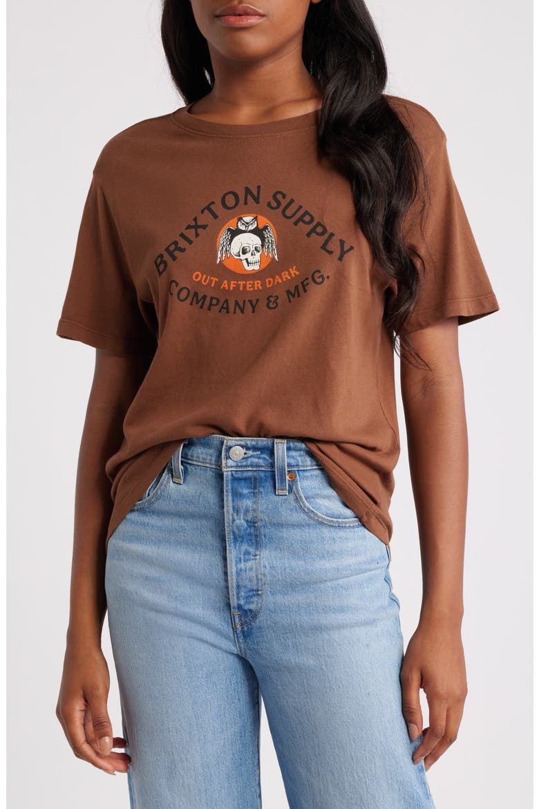 Potion Cotton Graphic T-Shirt, Main, color, PINECONE BROWN