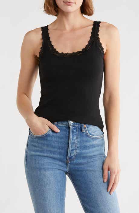 Leith Lace Trim Tank Top