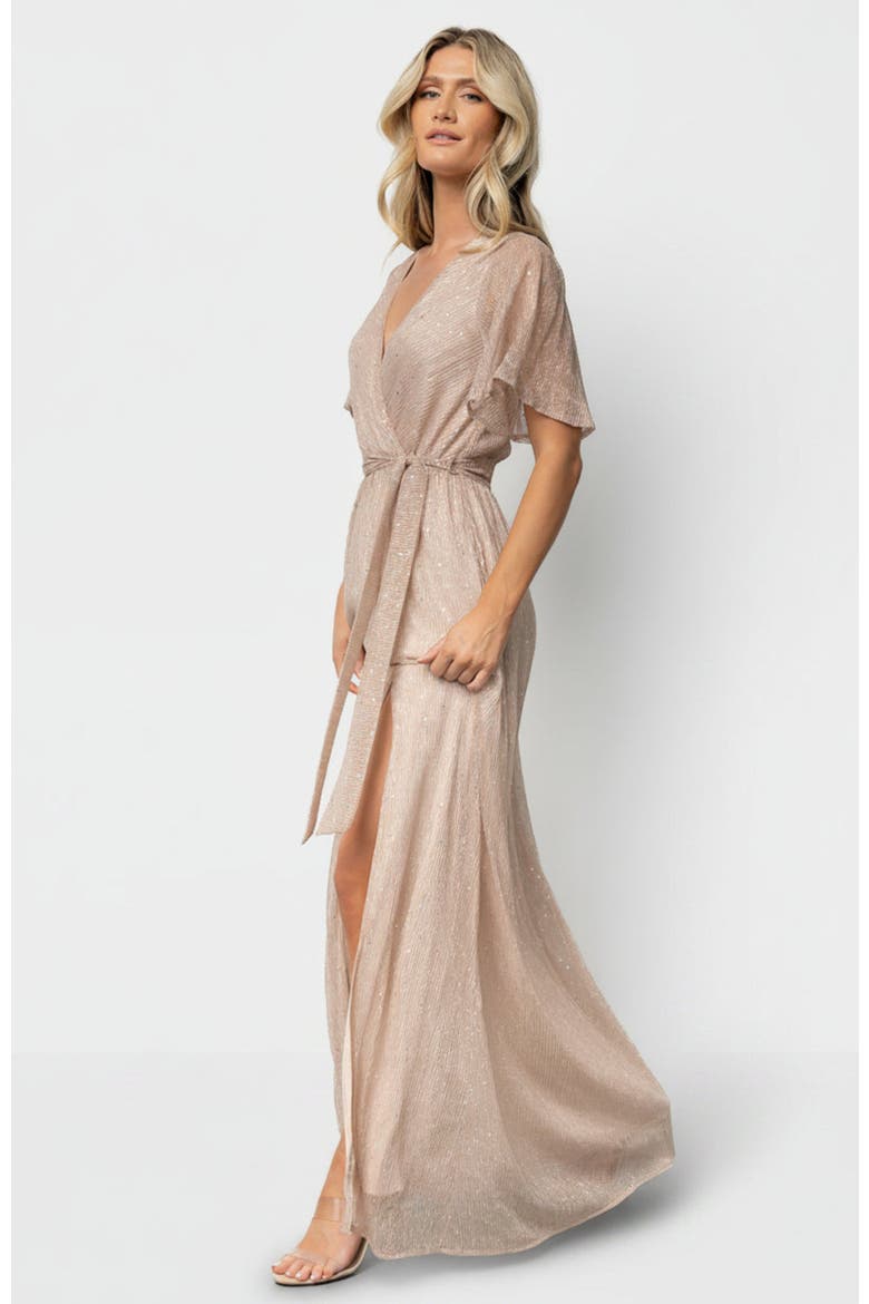 Grace Sparkle Gown, Alternate, color, Champagne