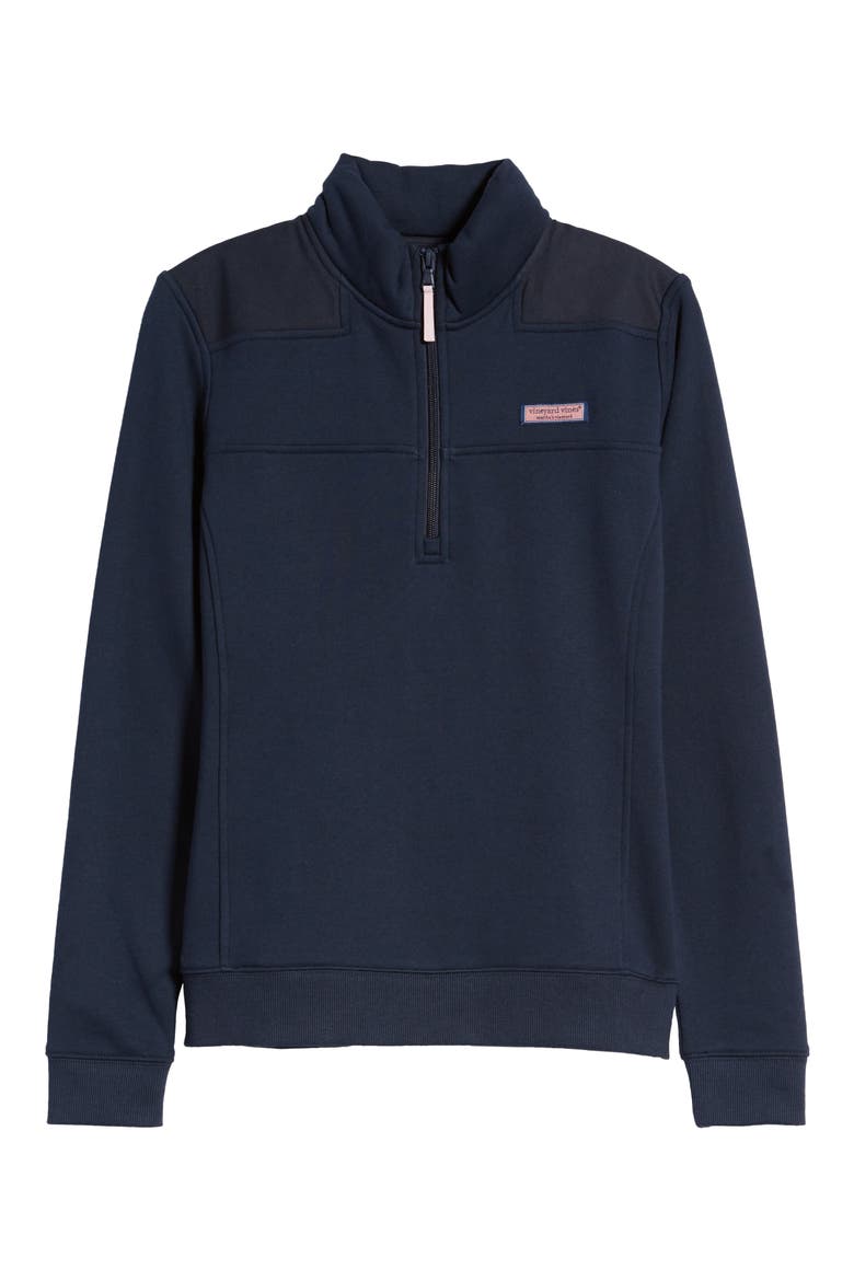 Shep Quarter-Zip Knit Shirt, Alternate, color, VINEYARD NAVY