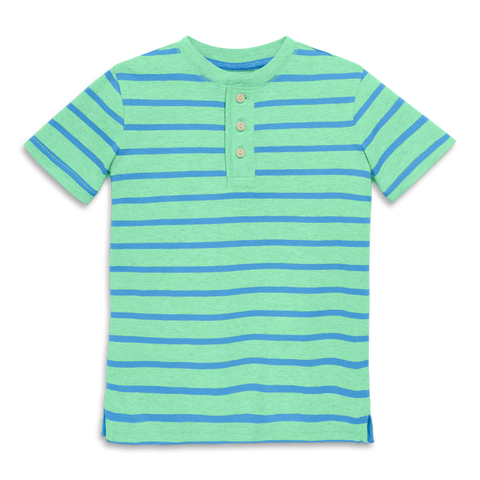 Kids Heathered Henley Tee In Stripe (Toddler, Little Kid, & Big Kid)