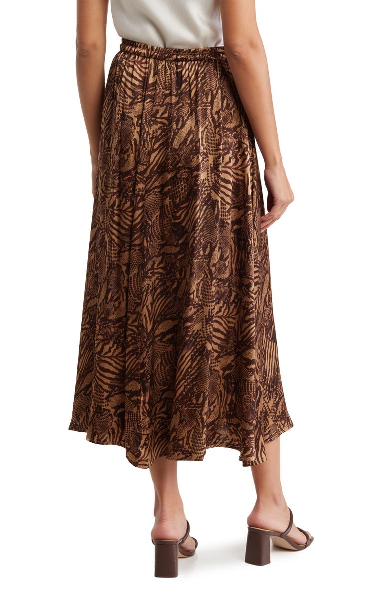 T Tahari Satin A-Line Skirt, Alternate, color, 