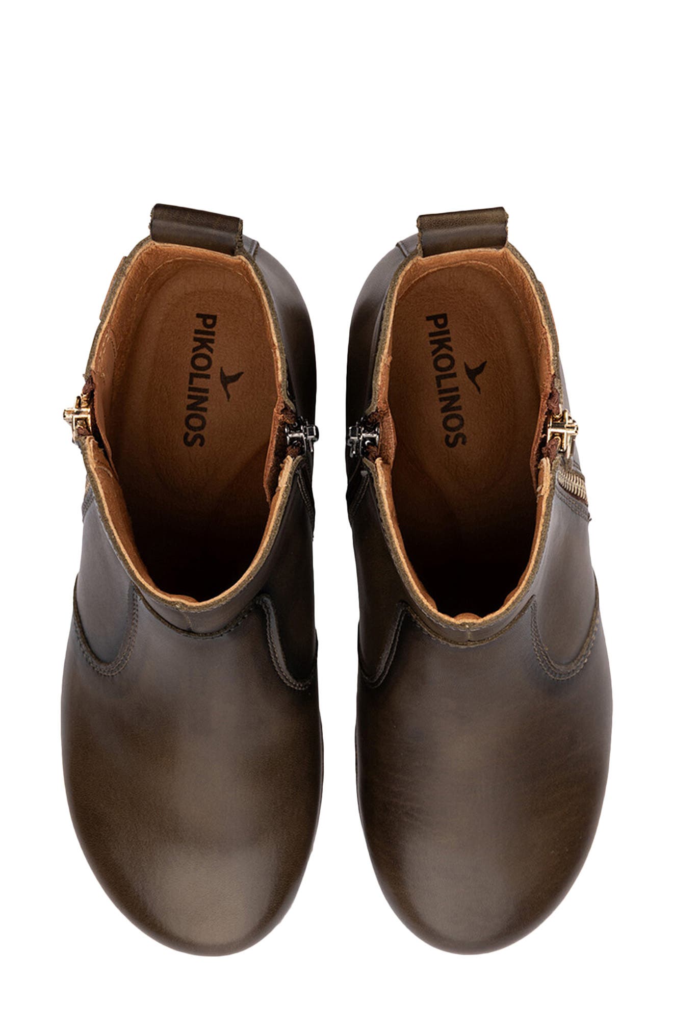 Granada Leather Bootie, Alternate, color, SEAWEED