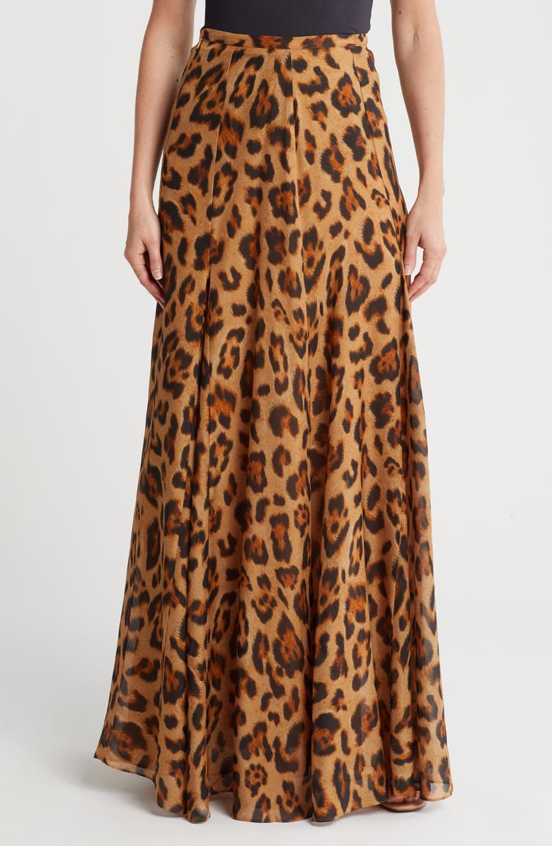 Luca Silk Maxi Skirt L'AGENCE