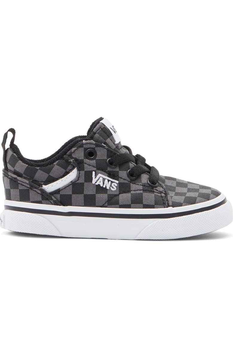 Vans Kids' Seldan Slip-On Sneaker, Alternate, color, Checkerboard Black/Pewter